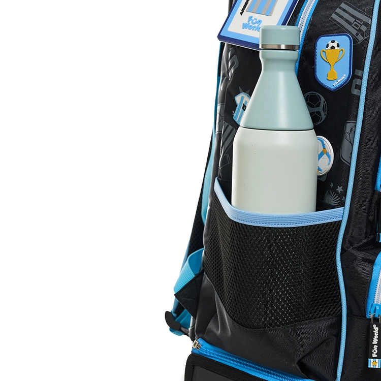 Mochila Escolar FW 2026 Fun World Campeones 18" con Carro Art.202173